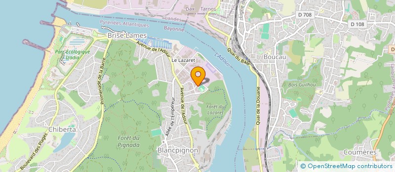 localisation de l'entreprise SOCIETE D'EXPLOITATION EGBAT SE EGBAT à ANGLET