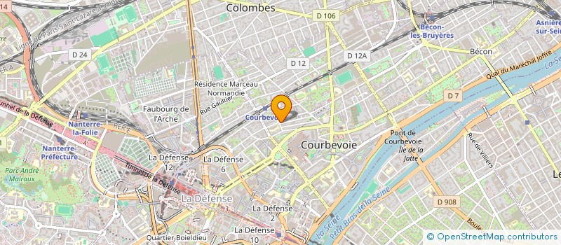 localisation de l'entreprise SOCIETE D'EXPLOITATION ET DE COMMERCIALISATION DES SECTEURS ANIMALIERS à COURBEVOIE