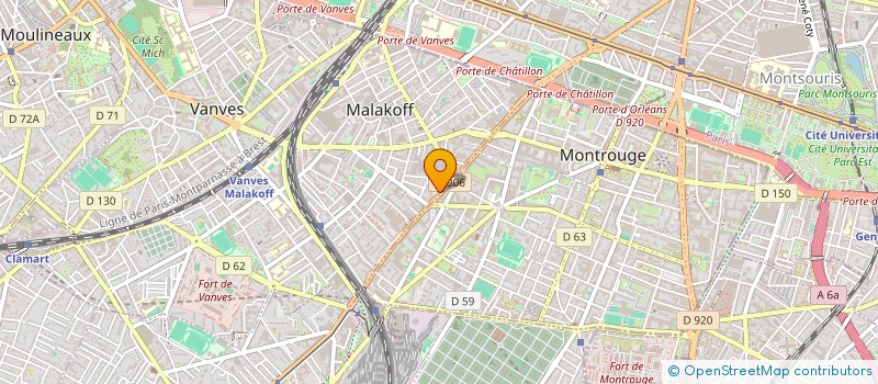 localisation de l'entreprise SOCIETE D'EXPLOITATION ET DE GESTION D'INFRASTRUCTURES TELECOM  MALAKOFF