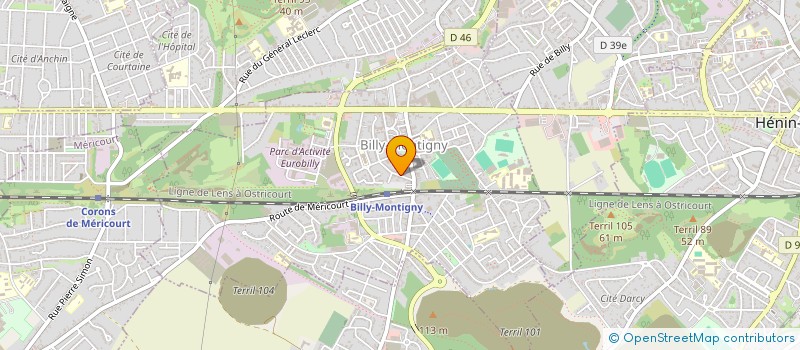 localisation de l'entreprise SOCIETE D'EXPLOITATION FONCIERE à BILLY-MONTIGNY