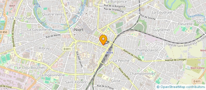 localisation de l'entreprise SOCIETE D'EXPLOITATION FORESTIERE AGRICOLE ET MECANIQUE  NIORT