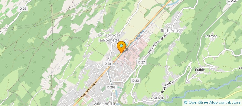 localisation de l'entreprise SOCIETE D'EXPLOITATION FORESTIERE DURAND ROBERT ET FILS à LA CROIX-DE-LA-ROCHETTE