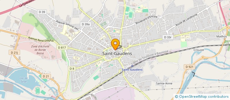 localisation de l'entreprise SOCIETE D'EXPLOITATION GALINIER ET FILS à SAINT-GAUDENS