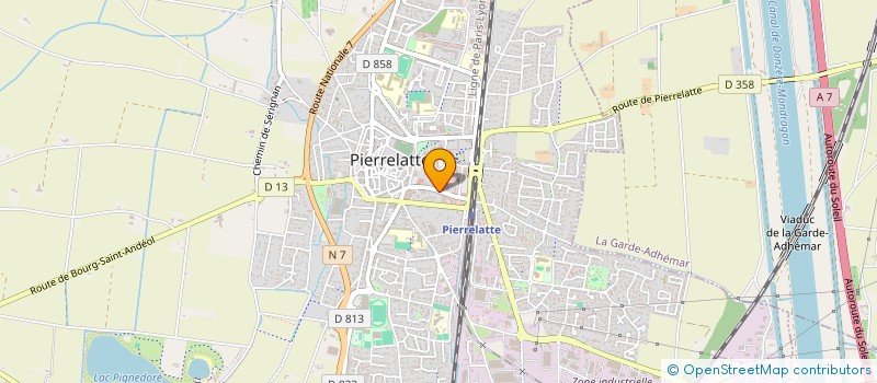 localisation de l'entreprise SOCIETE D'EXPLOITATION GARAGE DU MISTRAL à PIERRELATTE