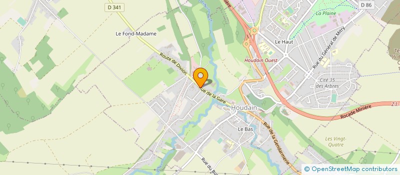 localisation de l'entreprise SOCIETE D'EXPLOITATION GARAGE THUILLIER PERE ET FILS à HOUDAIN