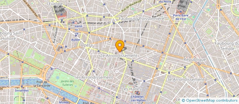 localisation de l'entreprise SOCIETE D'EXPLOITATION/ GL EVENTS /PALAIS BRONGNIART  PARIS