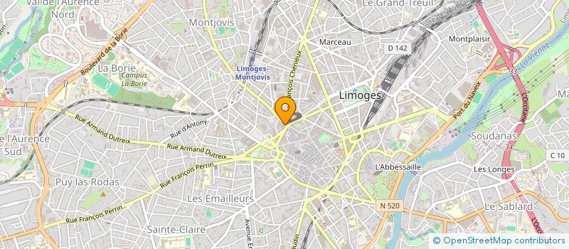localisation de l'entreprise SOCIETE D'EXPLOITATION GRAND ECRAN à LIMOGES