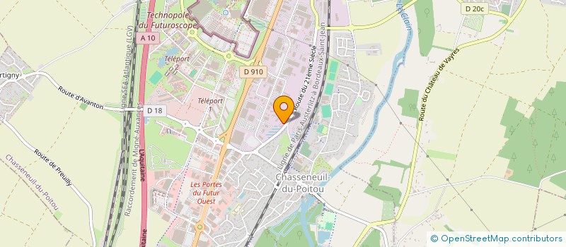 localisation de l'entreprise SOCIETE D EXPLOITATION GUIONNET  CHASSENEUIL-DU-POITOU