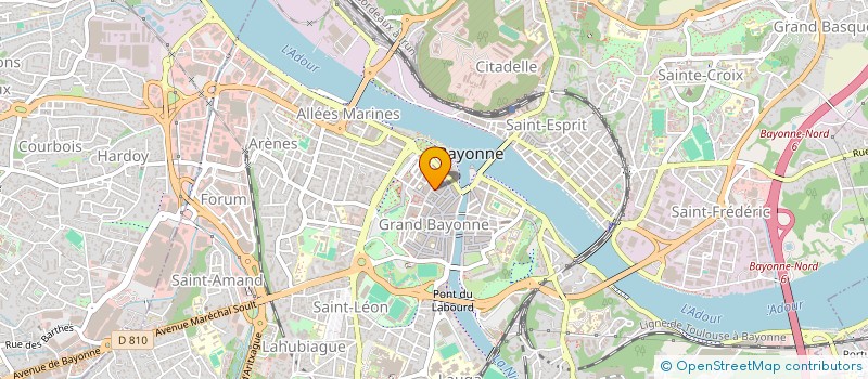 localisation de l'entreprise SOCIETE D'EXPLOITATION HOTEL AMBILLY à BAYONNE
