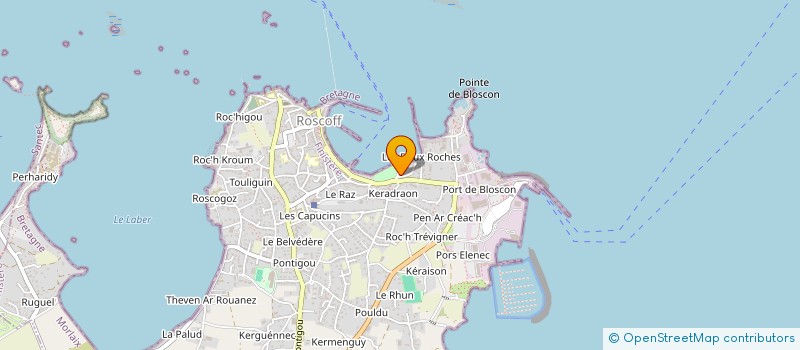 localisation de l'entreprise SOCIETE D'EXPLOITATION HOTEL BELLEVUE à ROSCOFF