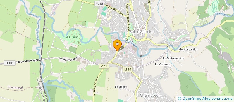 localisation de l'entreprise SOCIETE D'EXPLOITATION HOTEL ET SANTE à SAINT-GALMIER