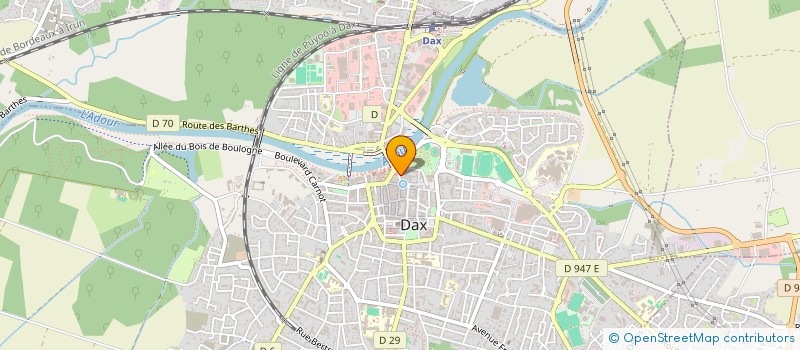 localisation de l'entreprise SOCIETE D'EXPLOITATION HOTEL THIERS à DAX
