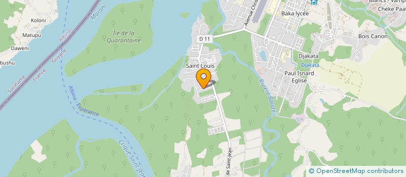 localisation de l'entreprise SOCIETE D'EXPLOITATION HOTELIERE ADELAAR à SAINT-LAURENT-DU-MARONI