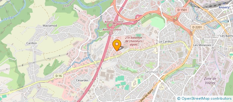 localisation de l'entreprise SOCIETE D'EXPLOITATION HOTELIERE ANNECY OUEST à ANNECY
