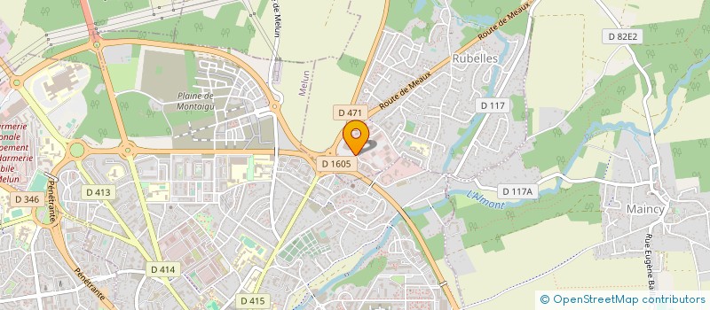 localisation de l'entreprise SOCIETE D EXPLOITATION HOTELIERE DE MELUN  RUBELLES