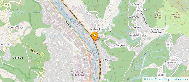localisation de l'entreprise SOCIETE D EXPLOITATION HOTELIERE DES RIVES DU VAR SERVOTEL à CASTAGNIERS