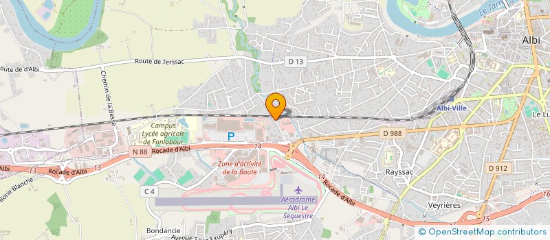 localisation de l'entreprise SOCIETE D'EXPLOITATION HOTELIERE DU TARN  ALBI