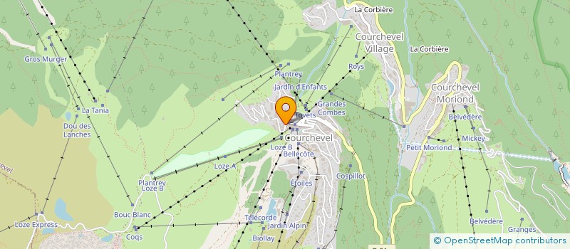 localisation de l'entreprise SOCIETE D'EXPLOITATION HOTELIERE TOURNIER FRERES à COURCHEVEL