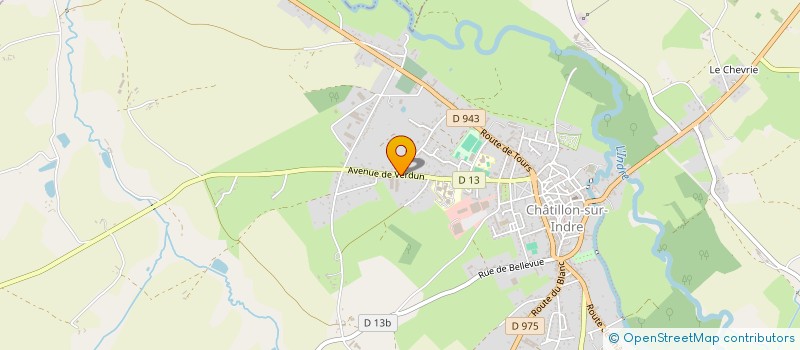 localisation de l'entreprise SOCIETE D'EXPLOITATION INDRE CHAUDRONNERIE à CHATILLON-SUR-INDRE
