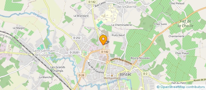 localisation de l'entreprise SOCIETE D'EXPLOITATION JEAN PIERRE RIJOL  JONZAC