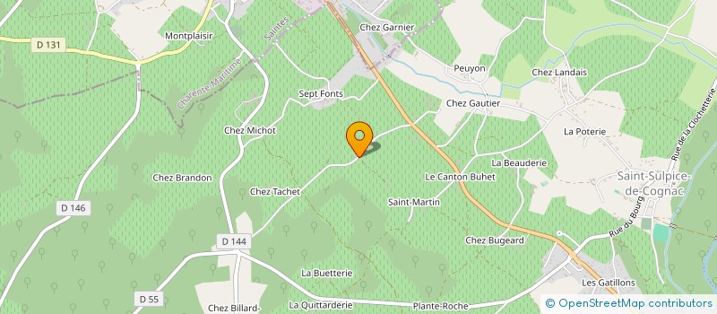 localisation de l'entreprise SOCIETE D EXPLOITATION LA BORDERIE à VAL-DE-COGNAC