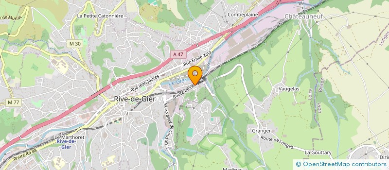 localisation de l'entreprise SOCIETE D'EXPLOITATION LAFOND PERE ET FILS à RIVE-DE-GIER