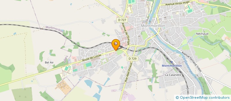 localisation de l'entreprise SOCIETE D'EXPLOITATION LAROANT ET FILS à MONTMORILLON