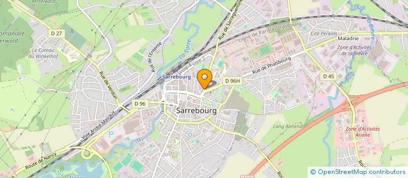 localisation de l'entreprise SOCIETE D'EXPLOITATION LE HANGAR SARL à SARREBOURG