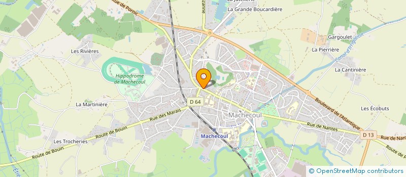 localisation de l'entreprise SOCIETE D'EXPLOITATION LIBEAU ET FILS à MACHECOUL-SAINT-MEME