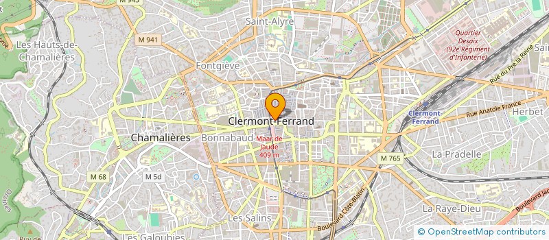 localisation de l'entreprise SOCIETE D'EXPLOITATION MADRIGAL  CLERMONT-FERRAND