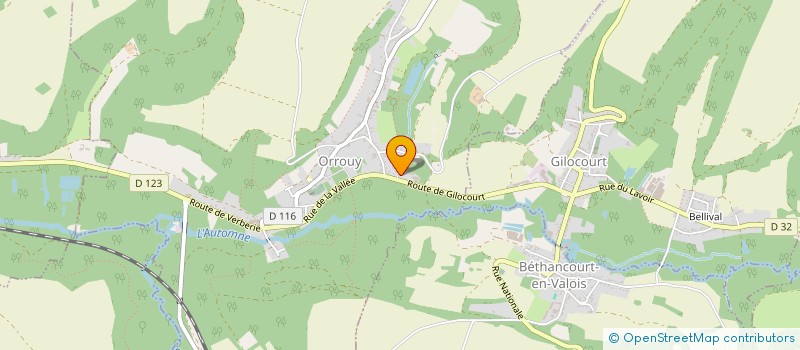 localisation de l'entreprise SOCIETE D'EXPLOITATION MAGLOVAL à ORROUY