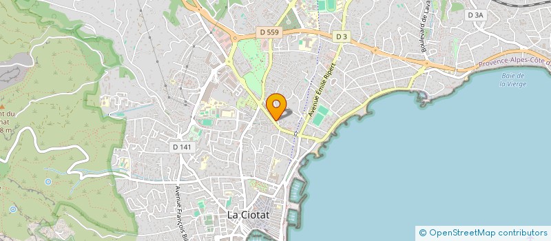 localisation de l'entreprise SOCIETE D'EXPLOITATION MARBRERIE DAUBINET LITTERI à LA CIOTAT