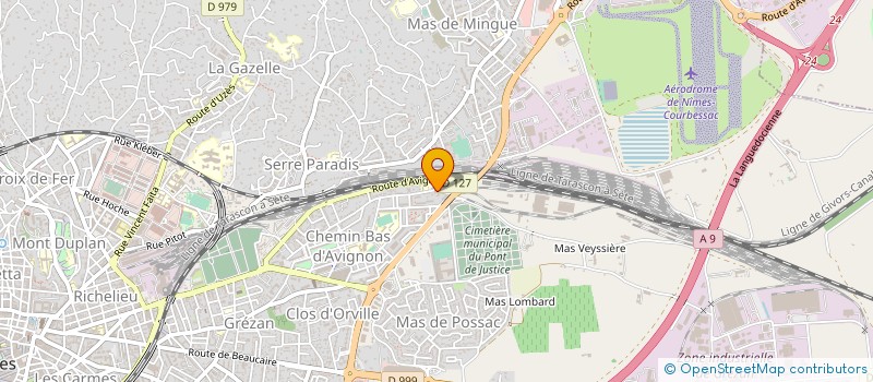 localisation de l'entreprise SOCIETE D'EXPLOITATION MARBRERIE MATHIEU à NIMES