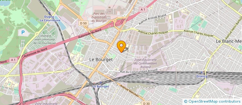 localisation de l'entreprise SOCIETE D' EXPLOITATION MARILLIER à LE BOURGET