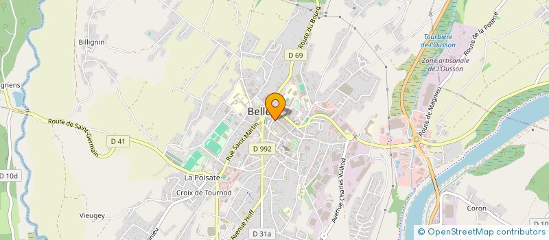 localisation de l'entreprise SOCIETE D'EXPLOITATION MEGOZ FRERES à BELLEY