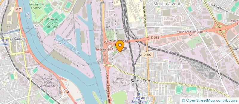 localisation de l'entreprise SOCIETE D EXPLOITATION METAUX SERVICE à SAINT-FONS
