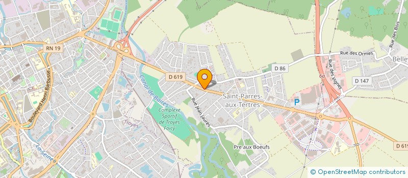localisation de l'entreprise SOCIETE D'EXPLOITATION PETTAZZONI SERGE à SAINT-PARRES-AUX-TERTRES