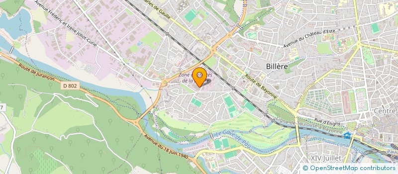 localisation de l'entreprise SOCIETE D'EXPLOITATION PONTACQ ET FILS à BILLERE