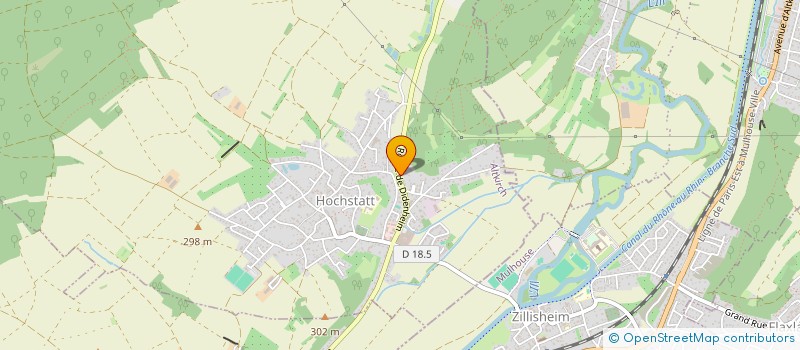 localisation de l'entreprise SOCIETE D'EXPLOITATION ROMANI FRERES  HOCHSTATT