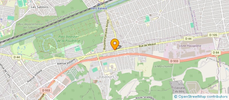 localisation de l'entreprise SOCIETE D'EXPLOITATION SALON ALEXANDRE  VAUJOURS