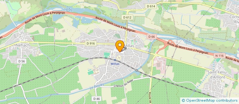 localisation de l'entreprise SOCIETE D EXPLOITATION SARRAHY ET RUBIO à MILLAS