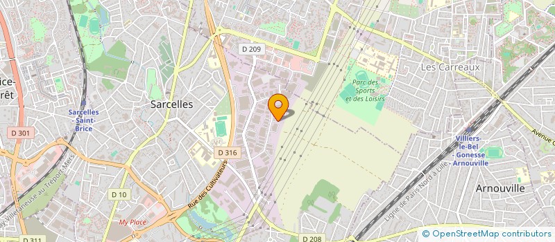 localisation de l'entreprise SOCIETE D'EXPLOITATION SERVEQUIP à SARCELLES