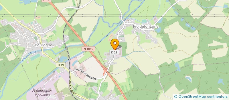 localisation de l'entreprise SOCIETE D'EXPLOITATION SOGYCOBOIS  FROIDEFONTAINE