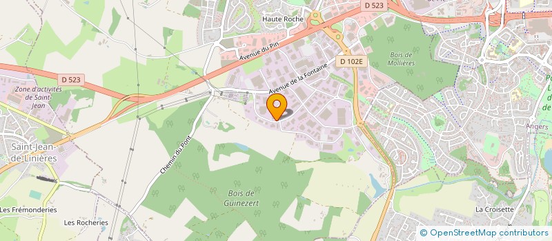 localisation de l'entreprise SOCIETE D'EXPLOITATION TECHNIQUE DES INDUSTRIES GRAPHIQUES SETIG à BEAUCOUZE