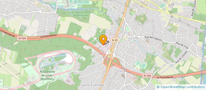 localisation de l'entreprise SOCIETE D EXPLOITATION TELEPHONIQUE DES APPELS MEDICAUX à LINAS
