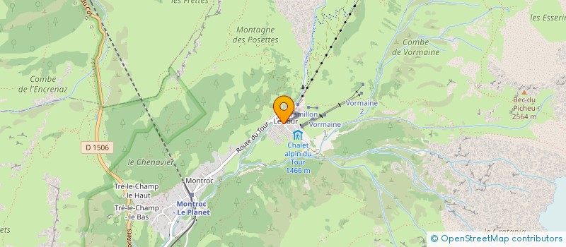 localisation de l'entreprise SOCIETE D'EXPLOITATION TOURISTIQUE DE LA VORMAINE à CHAMONIX-MONT-BLANC
