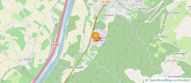localisation de l'entreprise SOCIETE D'EXPLOITATION TRAVIER TRANSPORTS à SAINT-QUENTIN-SUR-ISERE