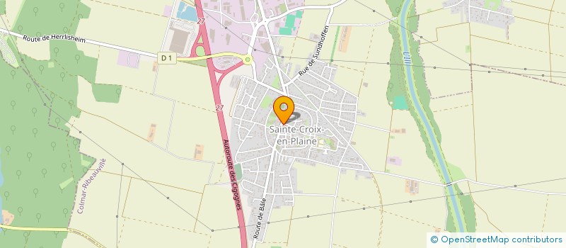 localisation de l'entreprise SOCIETE D'HISTOIRE ET DE GENEALOGIE DE SAINTE CROIX EN PLAINE  SAINTE-CROIX-EN-PLAINE