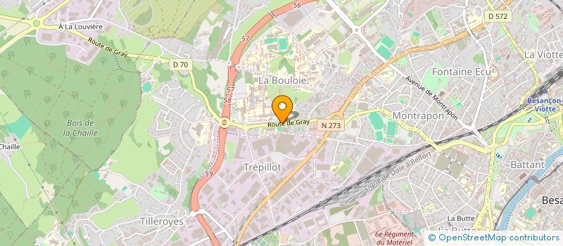 localisation de l'entreprise SOCIETE D'HISTOIRE NATURELLE DU DOUBS  BESANCON