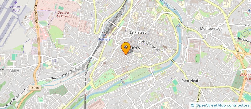 localisation de l'entreprise SOCIETE D'HISTOIRE POPULAIRE DES ETUDIANTS POITEVINS à POITIERS